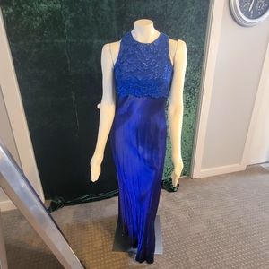 #4 Royal Blue Double High Split Gown